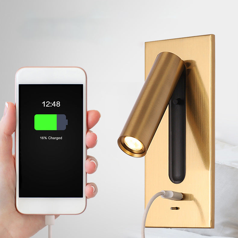 LED Reading Wall Light with USB Charger