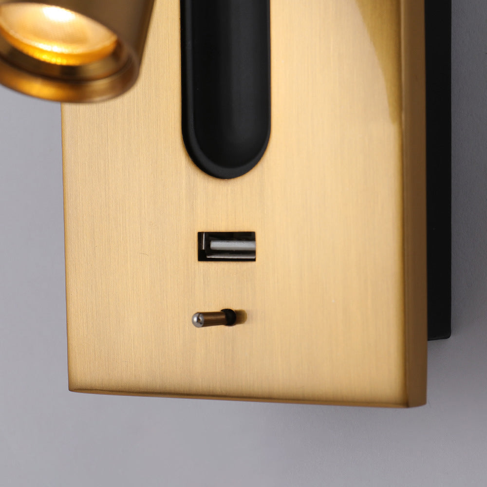 LED Reading Wall Light with USB Charger