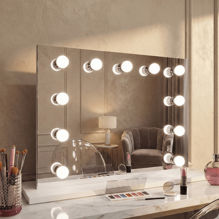 Hepburn Hollywood Vanity Mirror, 80 x 60cm