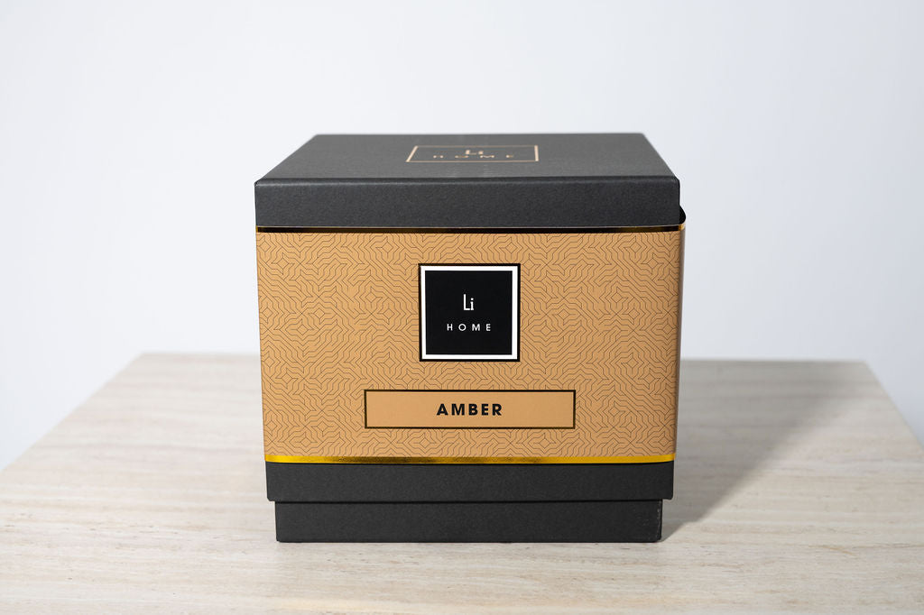 Amber 3-Wick Luxury Candle, 1kg