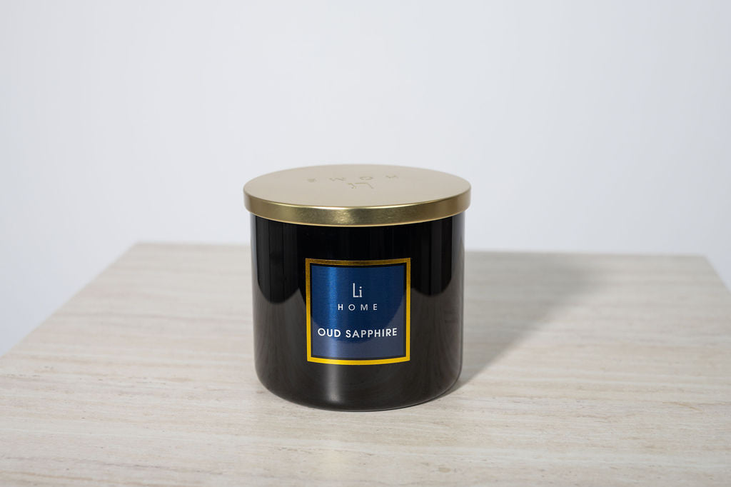 Oud Sapphire 3-Wick Luxury Candle, 1kg