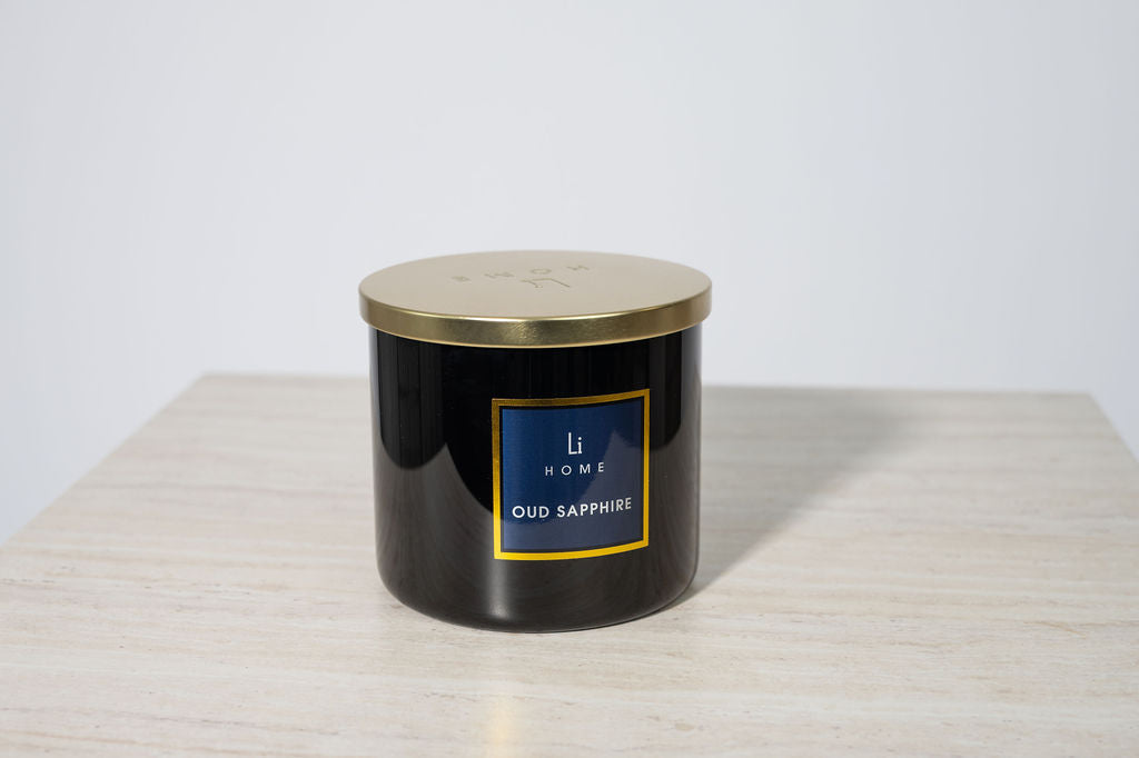 Oud Sapphire 3-Wick Luxury Candle, 1kg