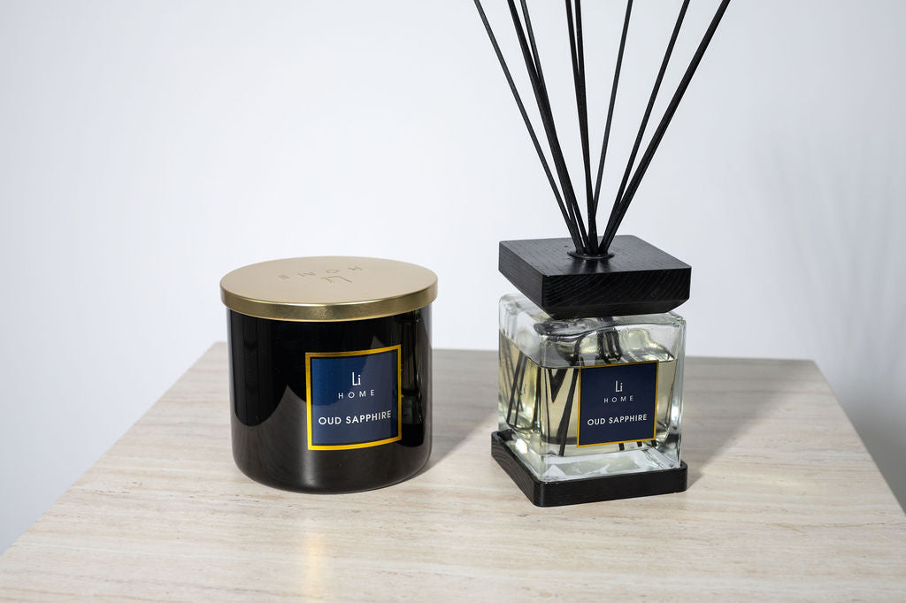 Oud Sapphire 3-Wick Luxury Candle, 1kg