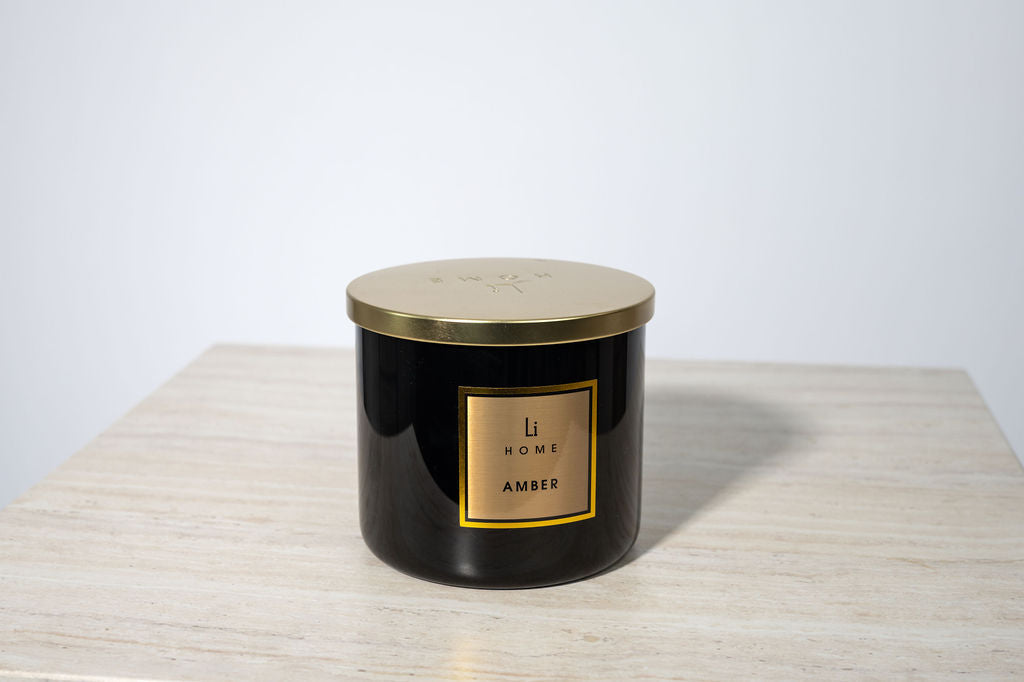 Amber 3-Wick Luxury Candle, 1kg