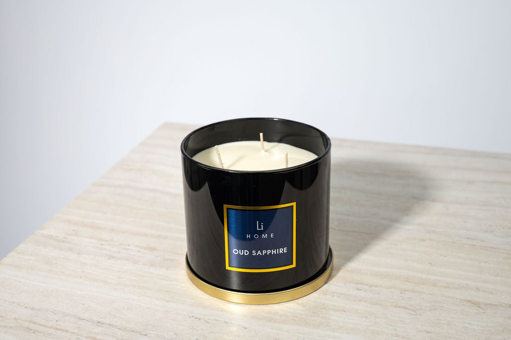 Oud Sapphire 3-Wick Luxury Candle, 1kg
