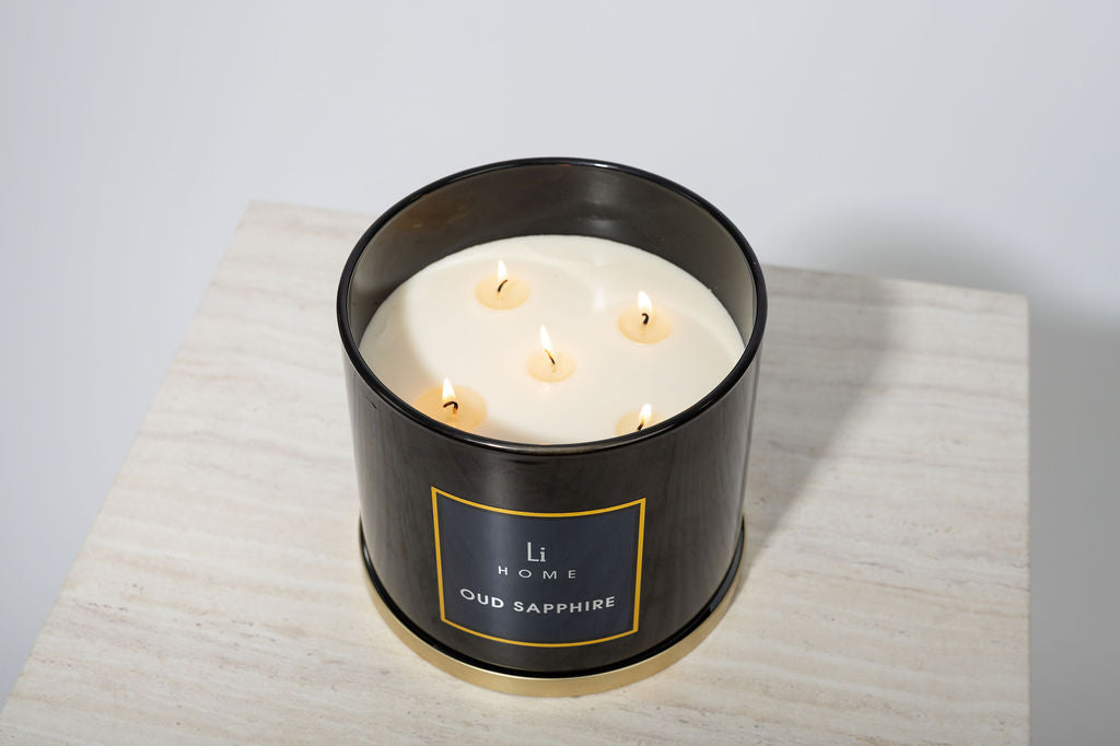 Oud Sapphire 3-Wick Luxury Candle, 1kg