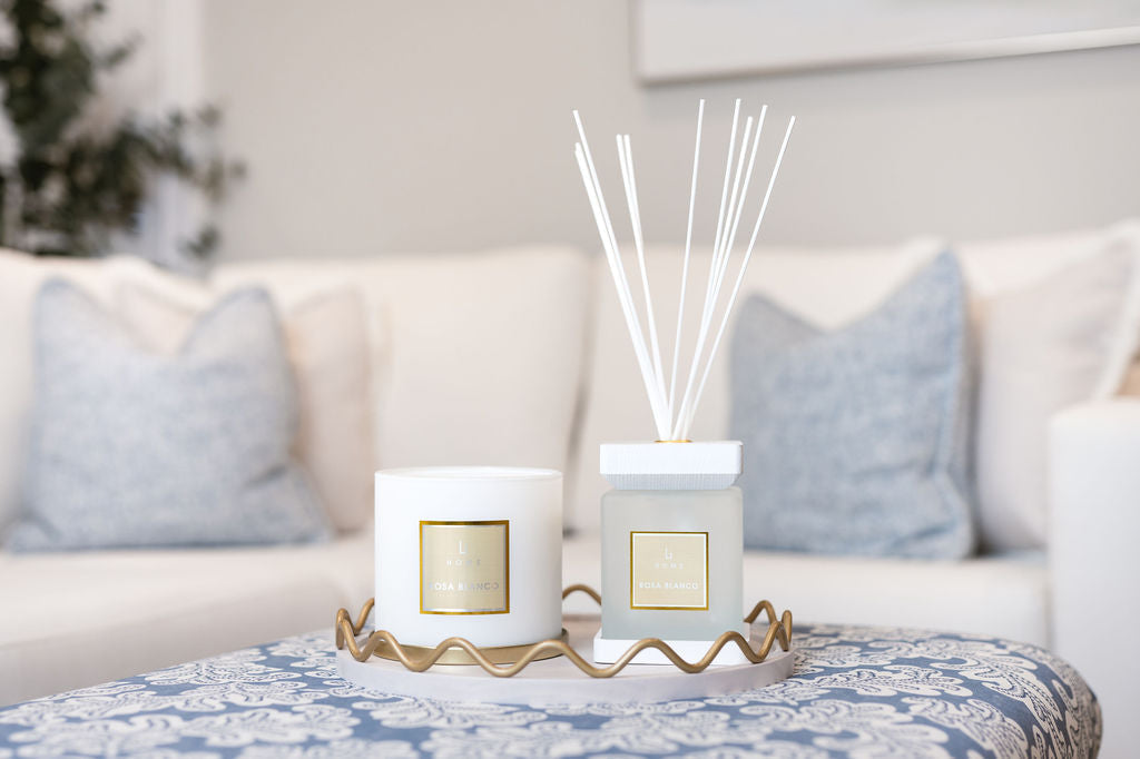 Rosa Blanco 3-Wick Luxury Candle, 1kg