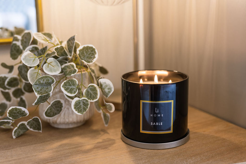 Sable 3-Wick Luxury Candle, 1kg