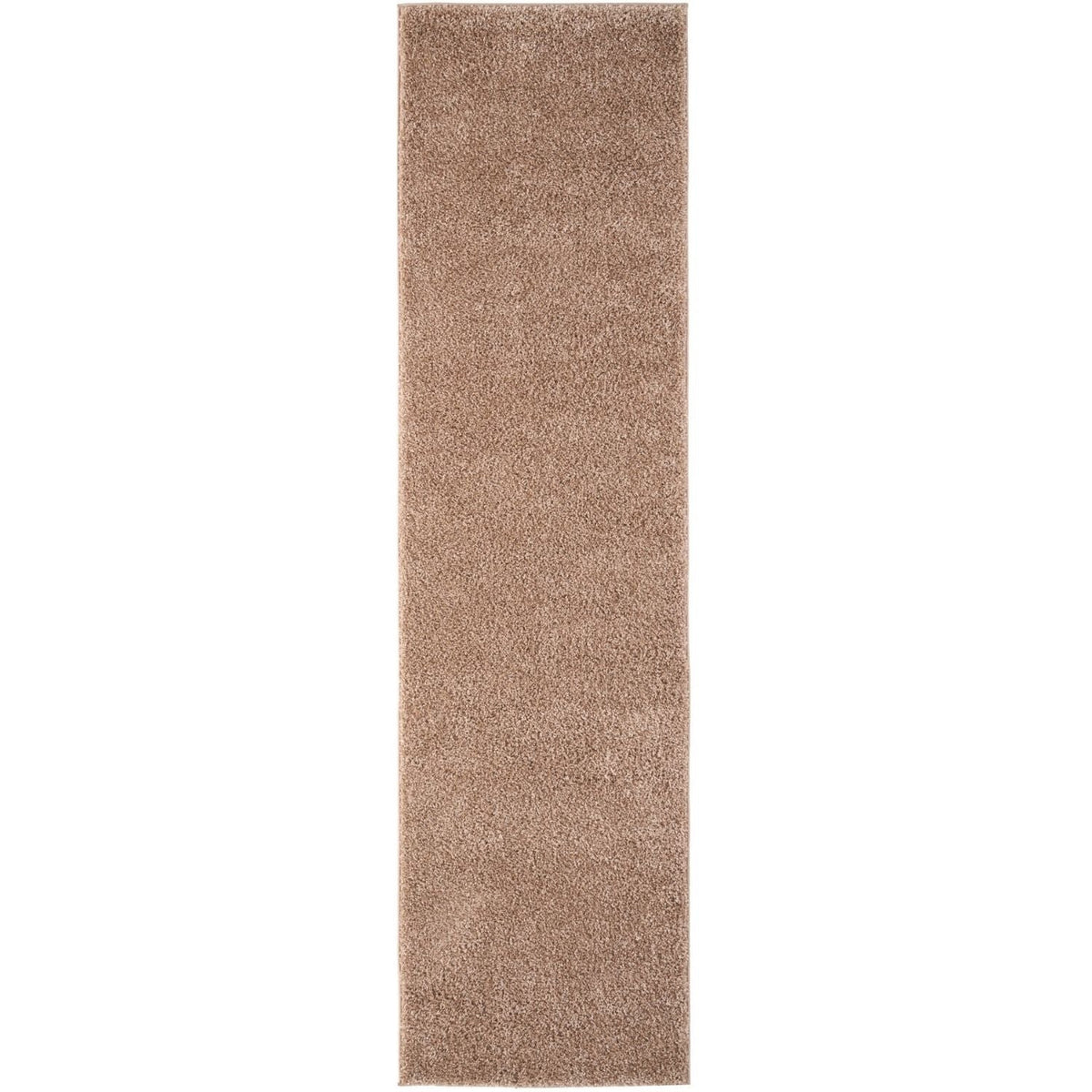Solid Beige Shaggy Rug