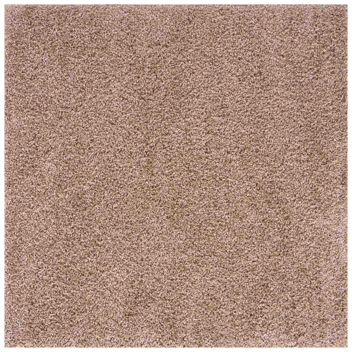 Solid Beige Shaggy Rug