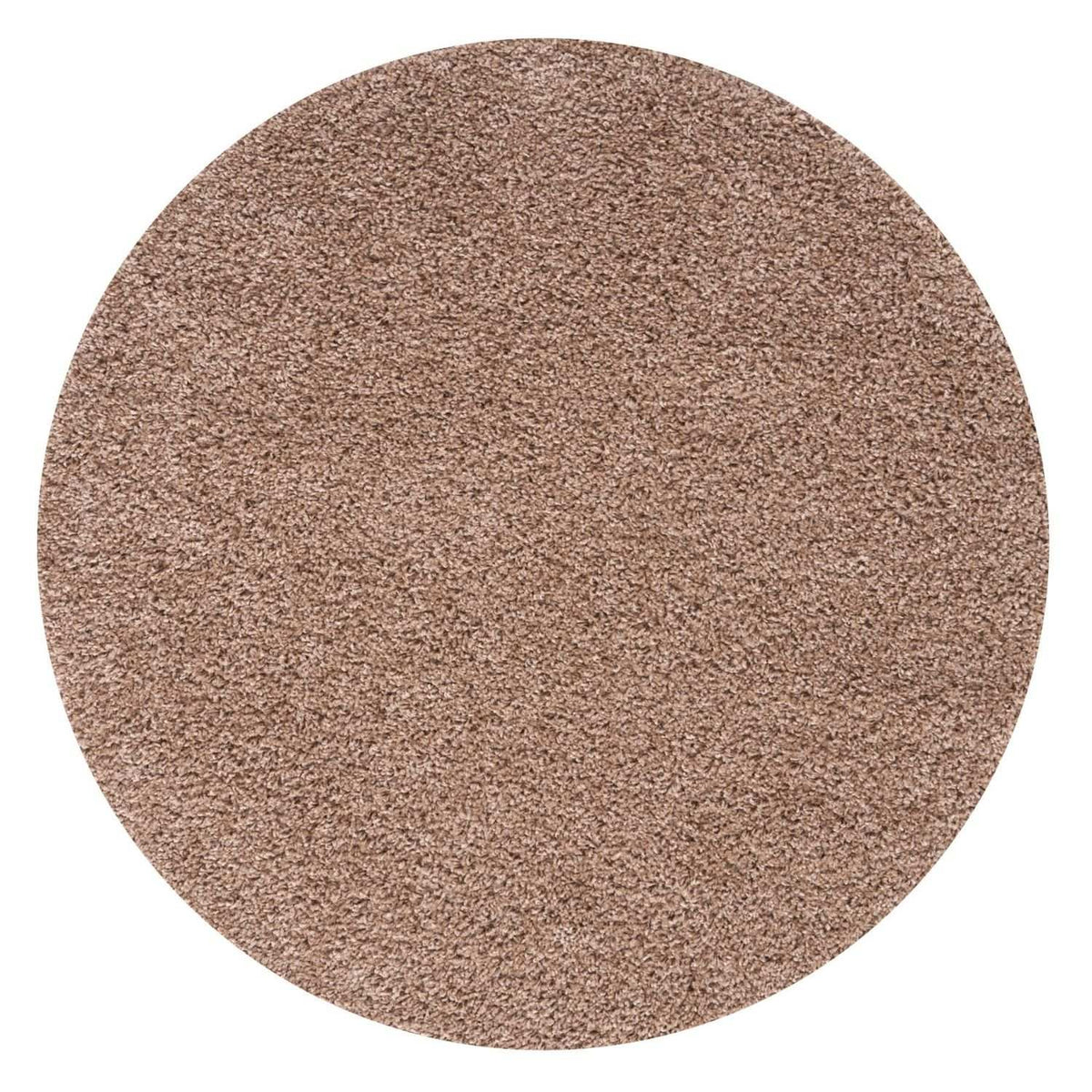 Solid Beige Shaggy Rug