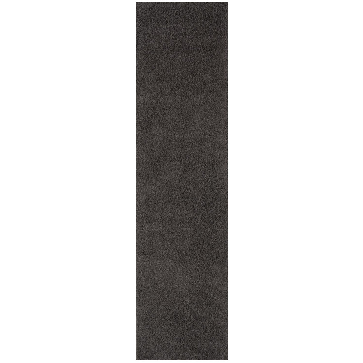 Solid Dark Grey Shaggy Rug