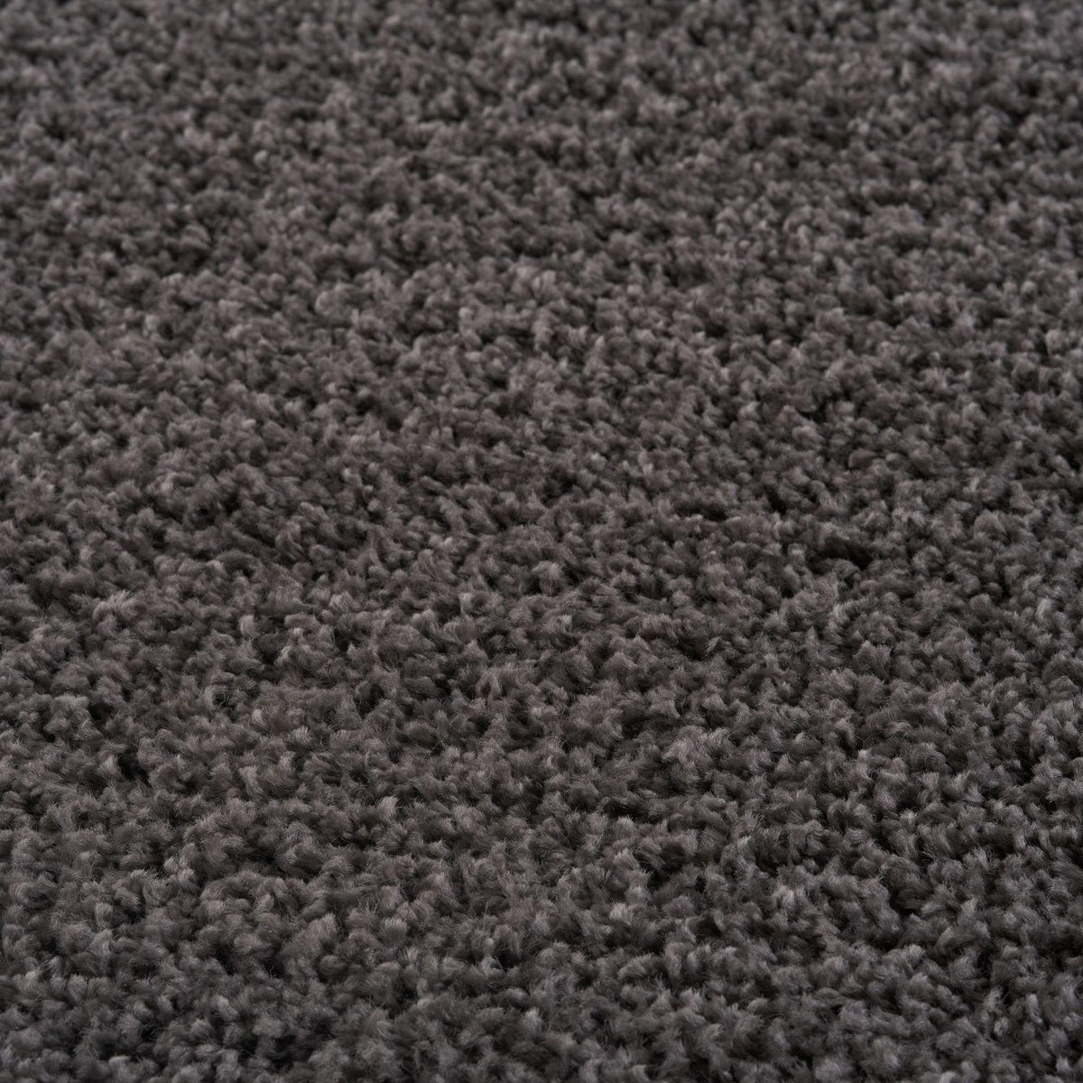 Solid Dark Grey Shaggy Rug