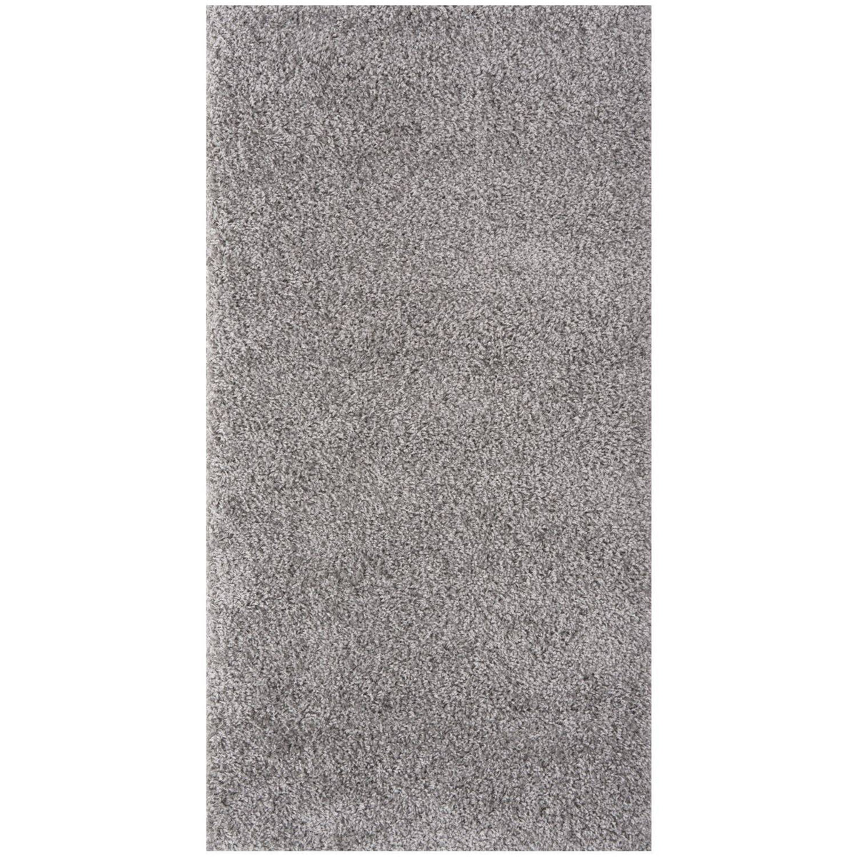 Solid Grey Shaggy Rug