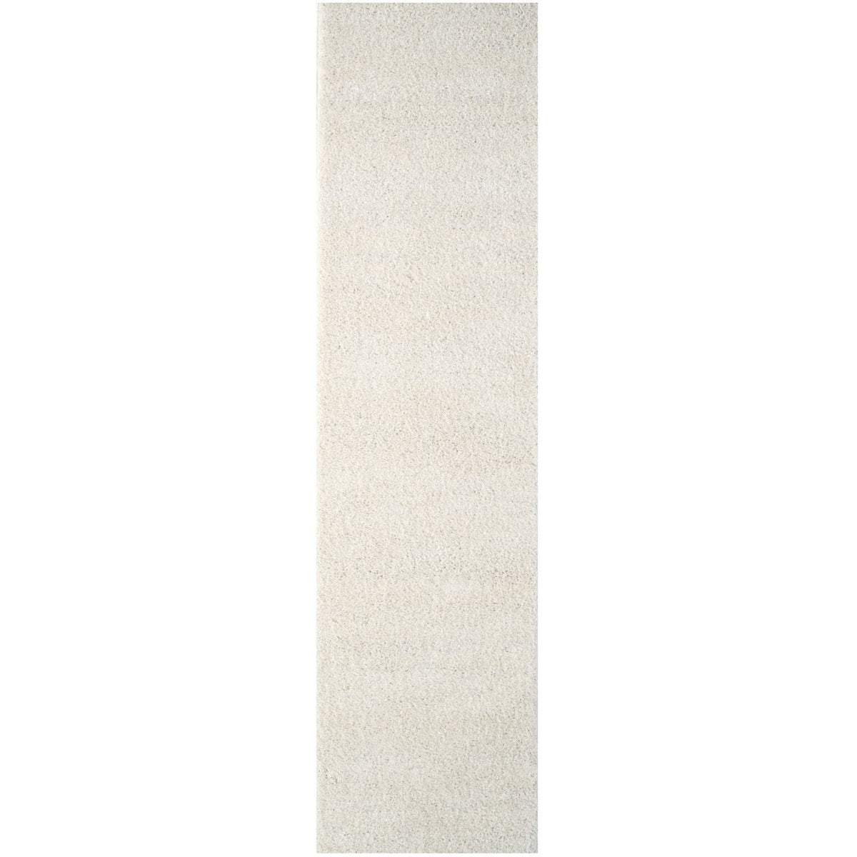 Solid White Shaggy Rug