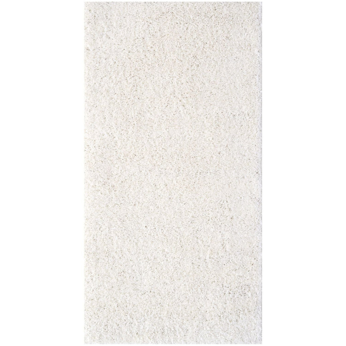 Solid White Shaggy Rug