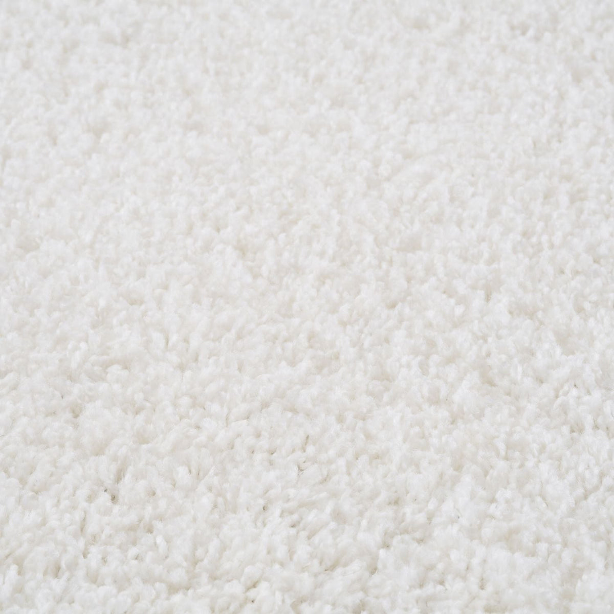 Solid White Shaggy Rug
