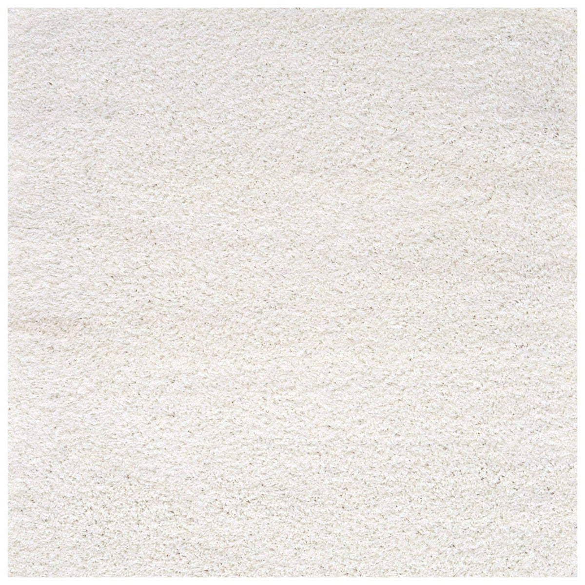 Solid White Shaggy Rug