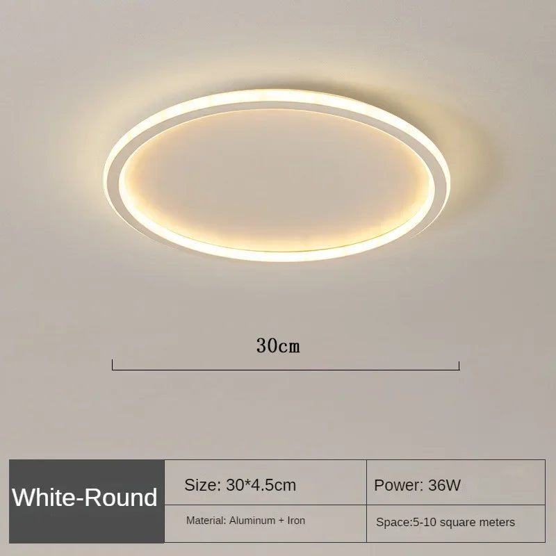 LED Ring Flush Ceiling Light, Dimmable