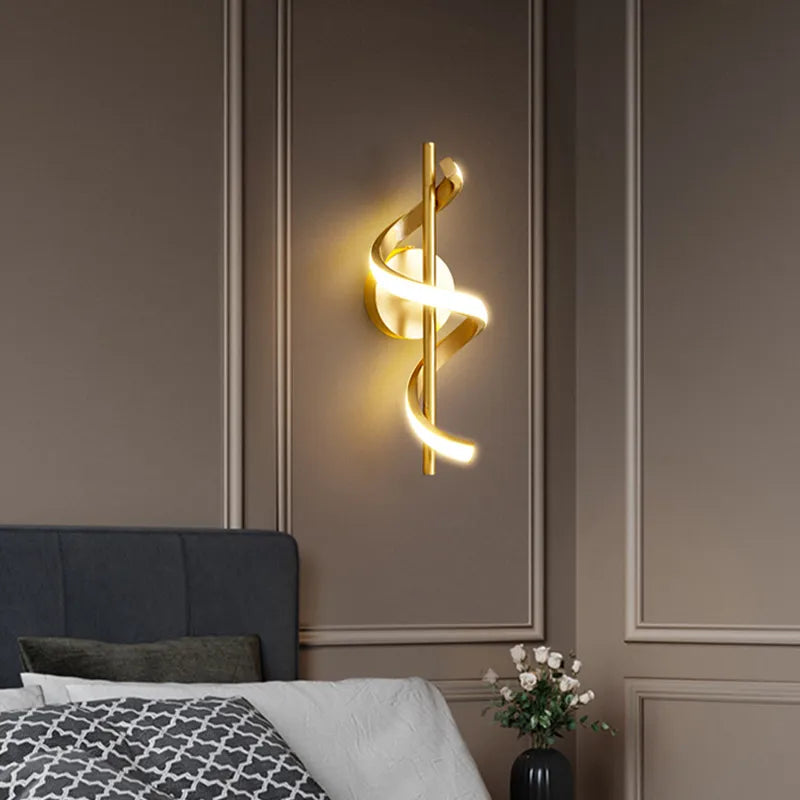Twisted LED Wall Light