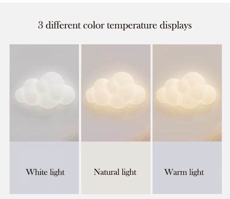 Cloud LED Wall Lamp with Remote