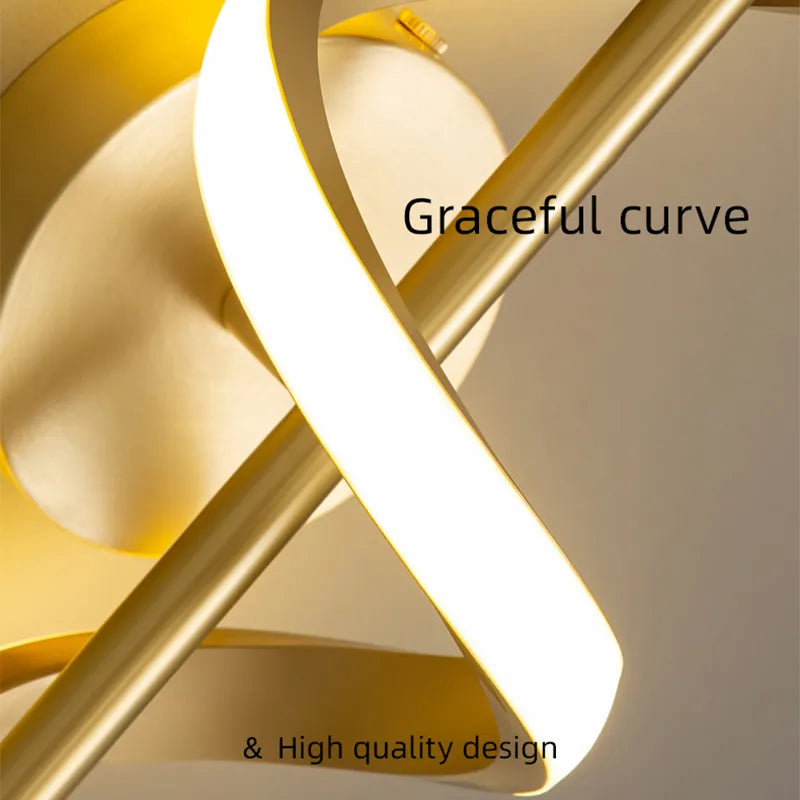 Twisted LED Wall Light
