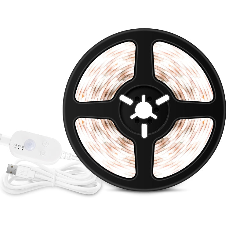 5m USB Motion Sensor LED Strip Light, Warm White