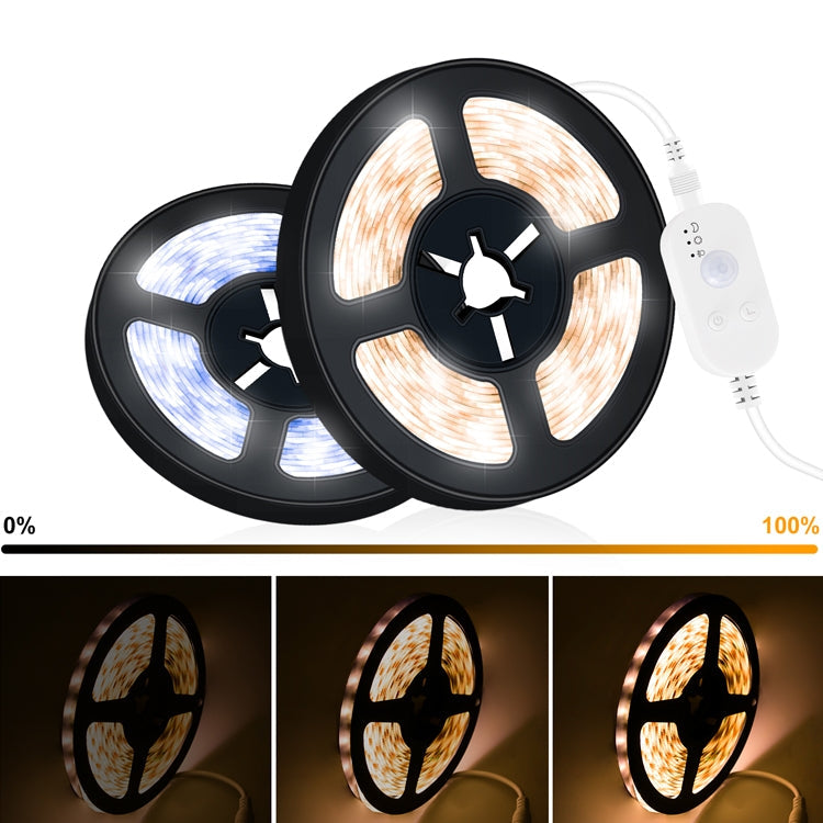 5m USB Motion Sensor LED Strip Light, Warm White