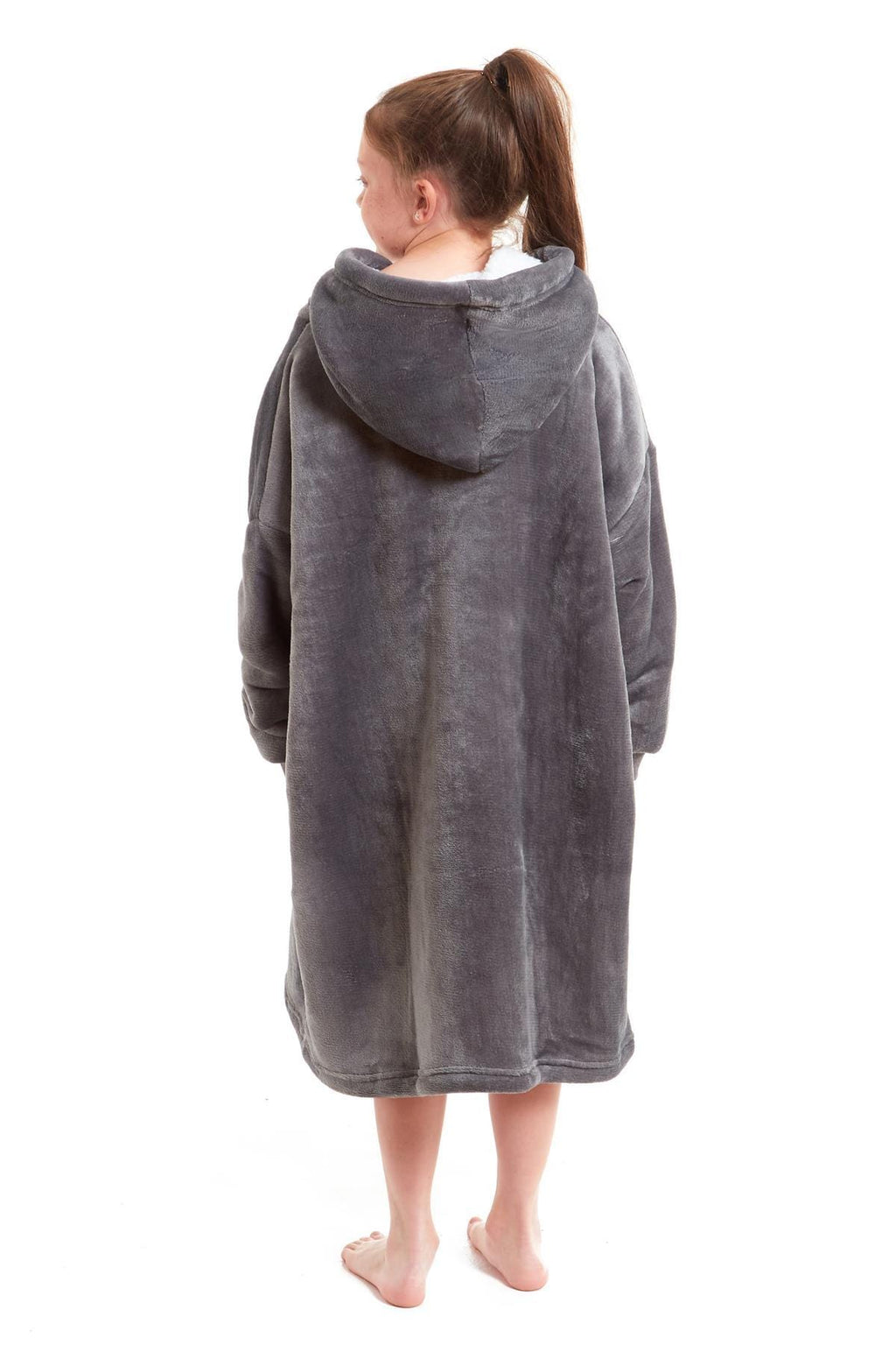 Kids Hooded Sherpa Fleece Blanket