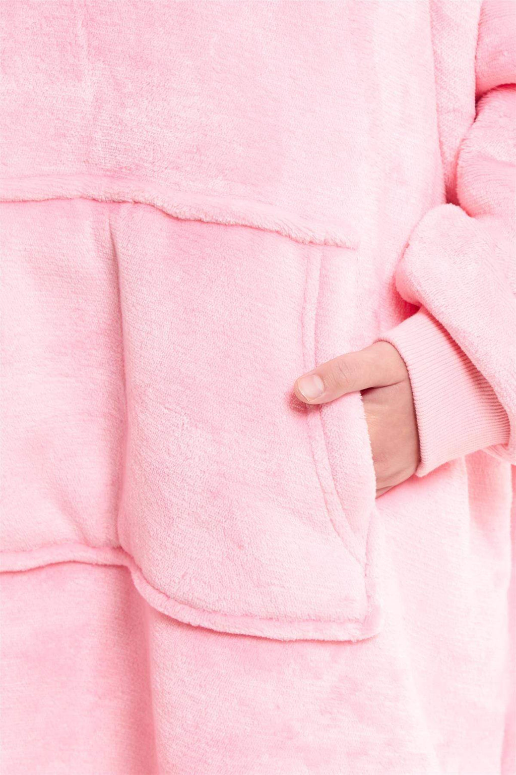 Kids Hooded Sherpa Fleece Blanket