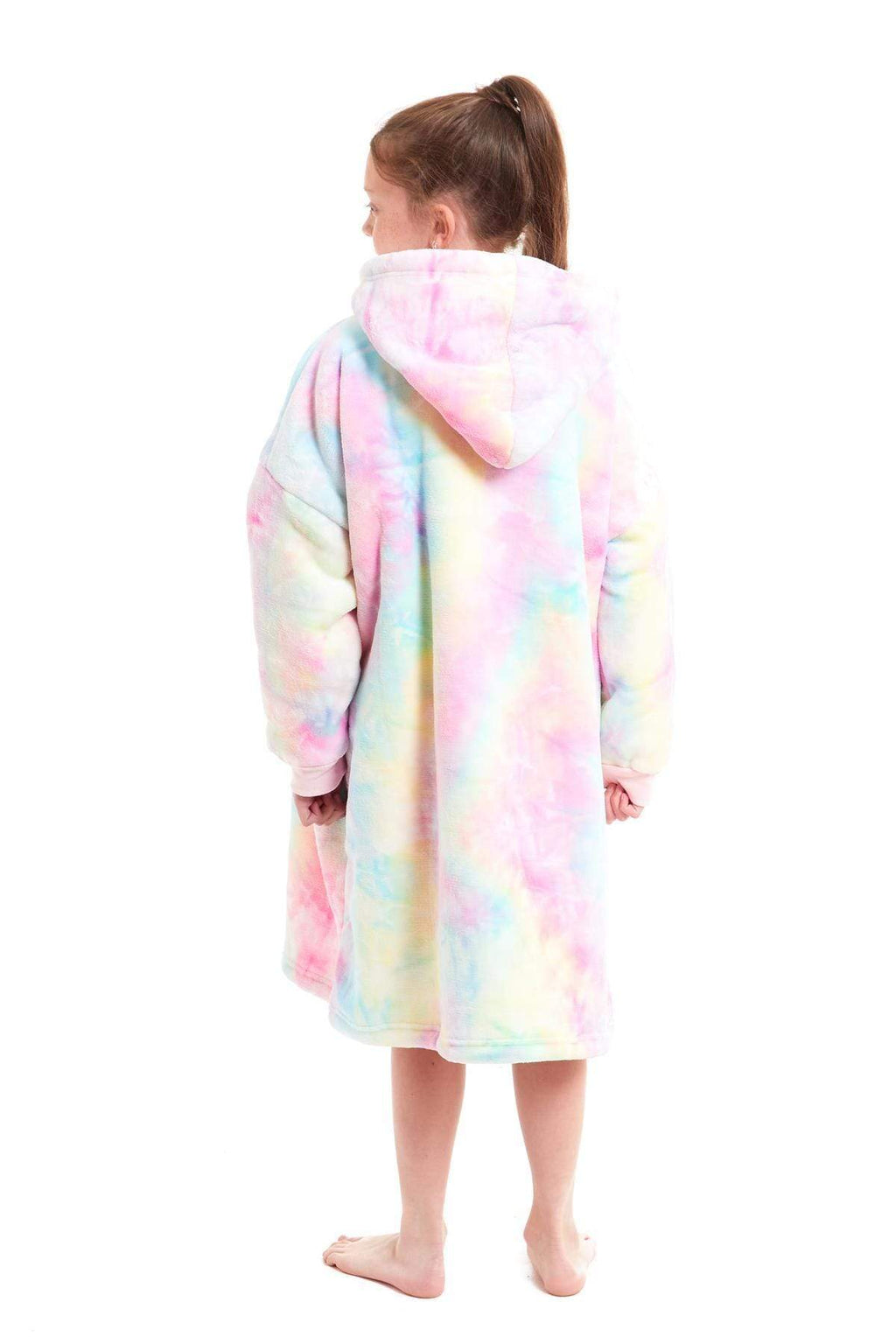 Kids Hooded Sherpa Fleece Blanket