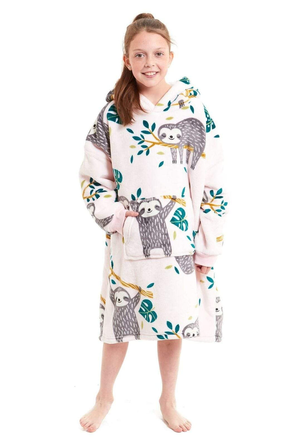 Kids Hooded Sherpa Fleece Blanket