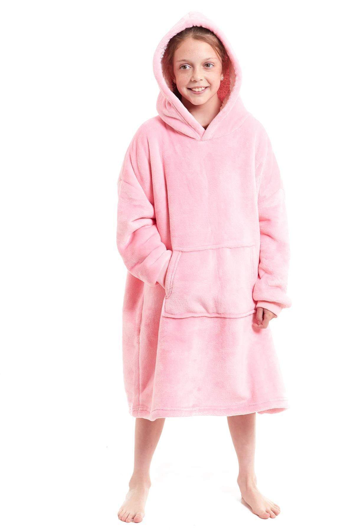 Kids Hooded Sherpa Fleece Blanket