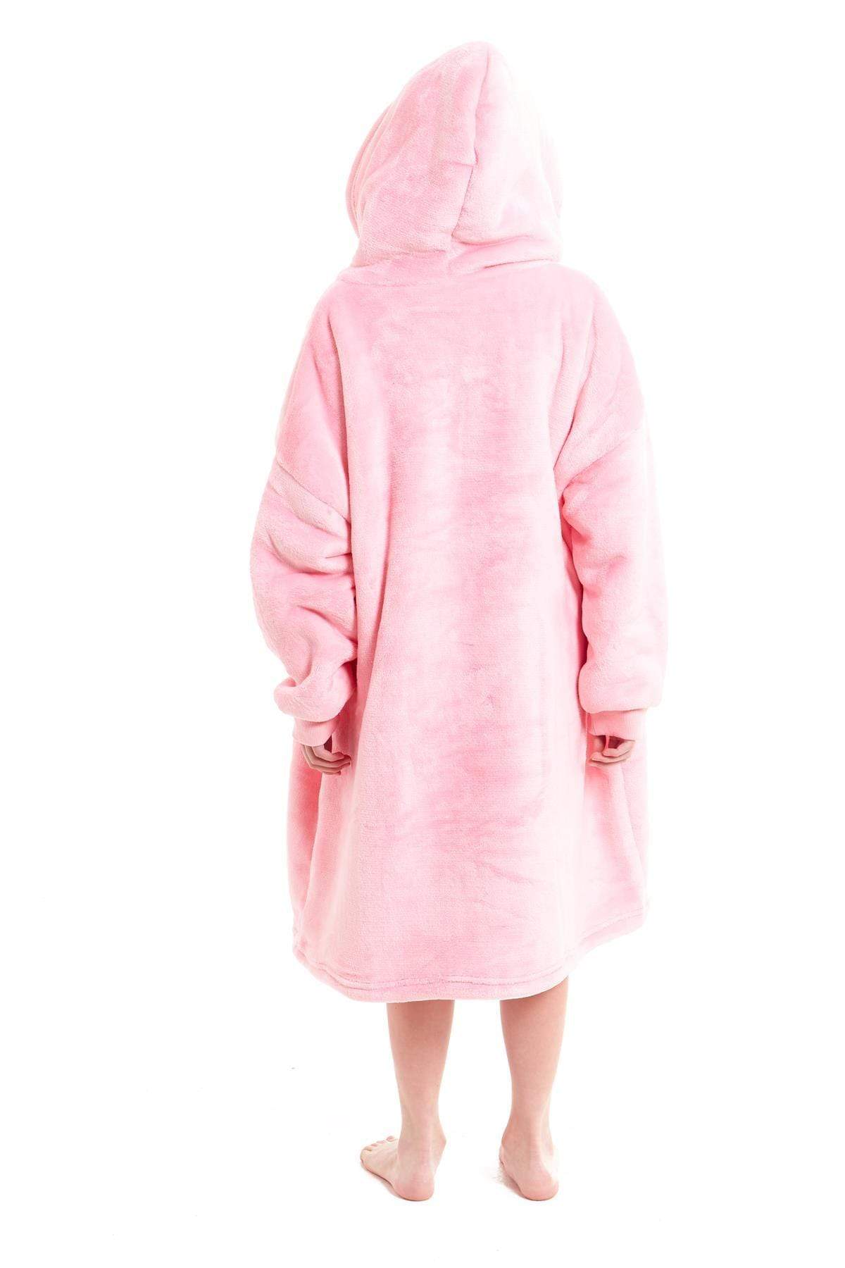 Kids Hooded Sherpa Fleece Blanket