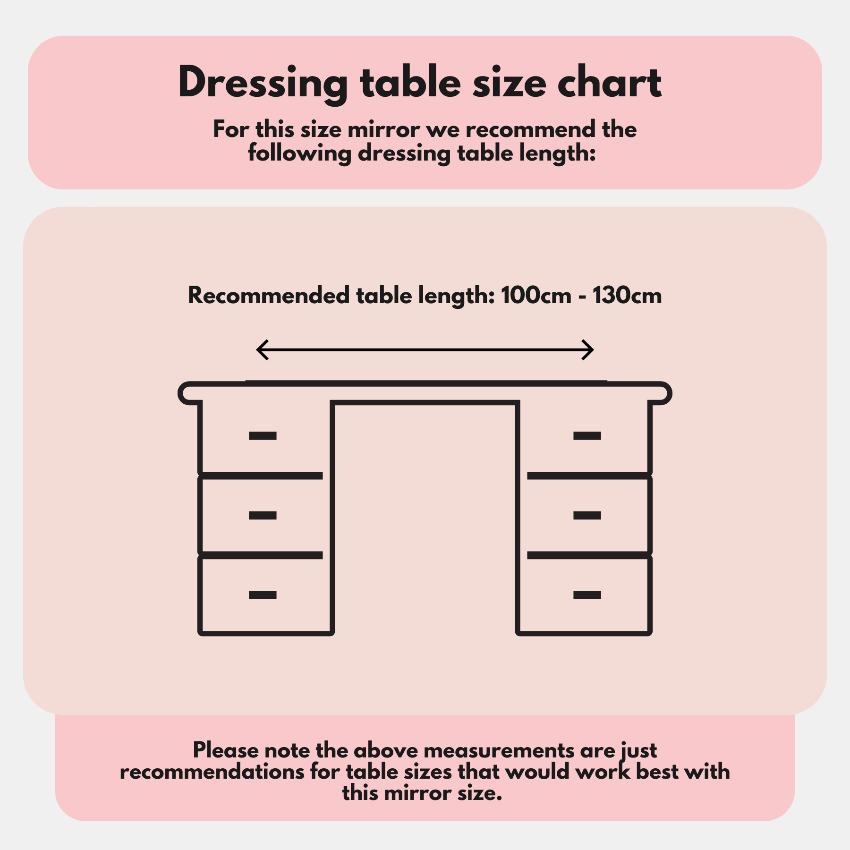 Hepburn Hollywood Vanity Mirror, 80 x 60cm