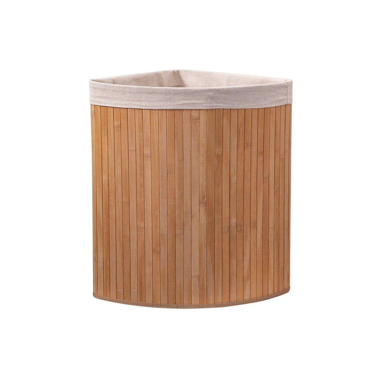 Bamboo Laundry Basket with Lid, 55L