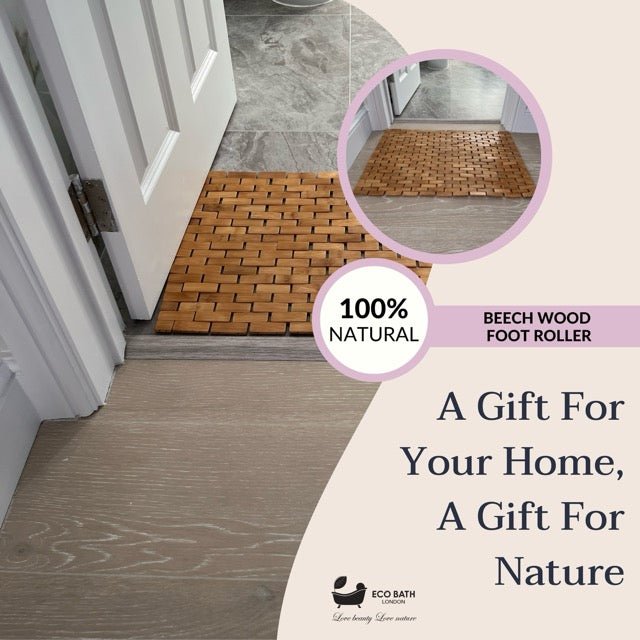 Bamboo Roll-Up Bath Mat