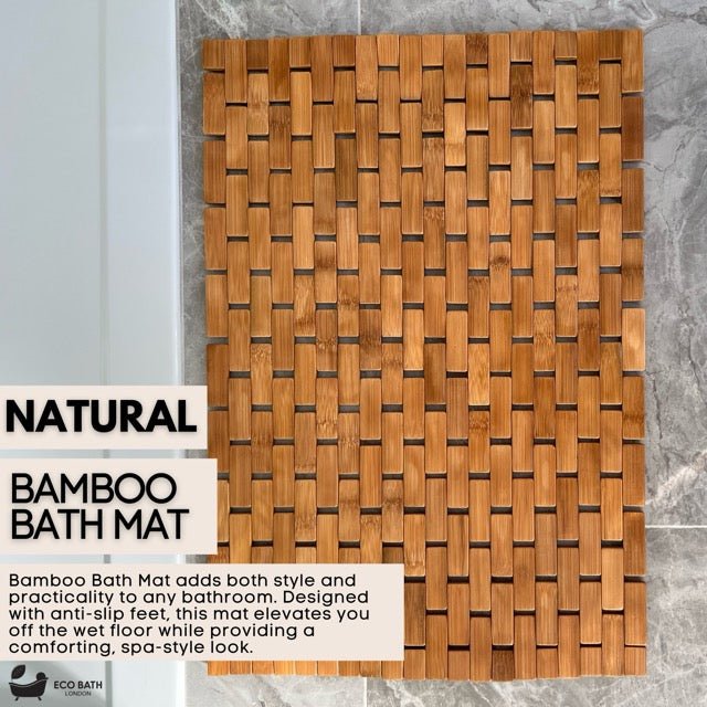 Bamboo Roll-Up Bath Mat
