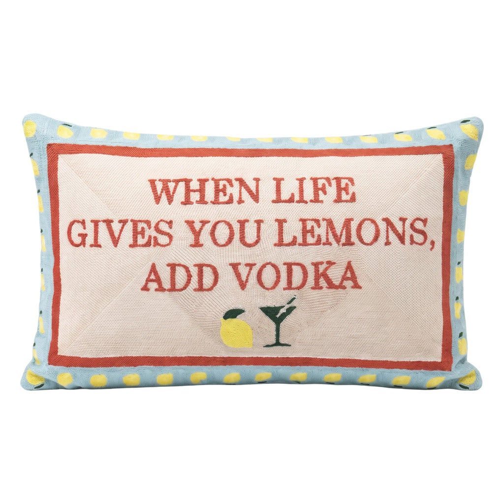 When Life Gives You Lemons Needlepoint Cushion