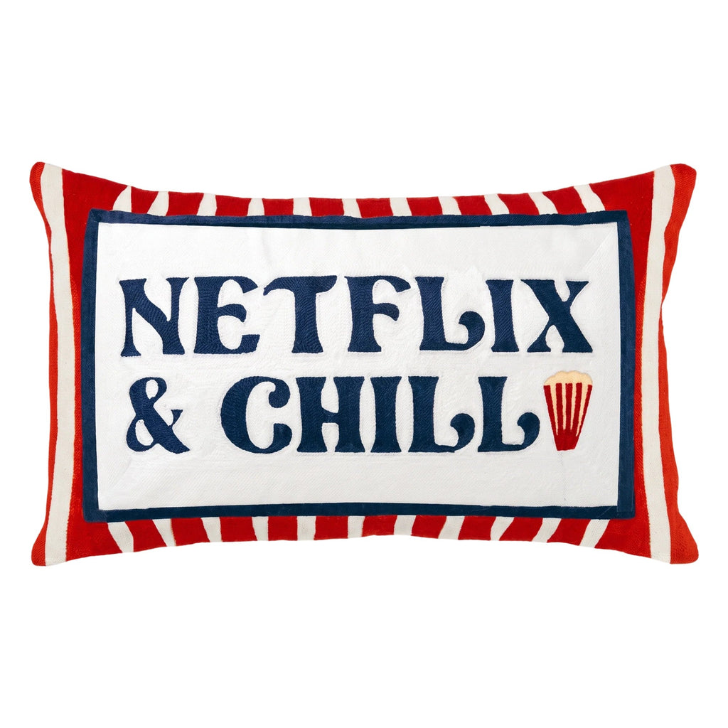 Netflix & Chill Needlepoint Cushion