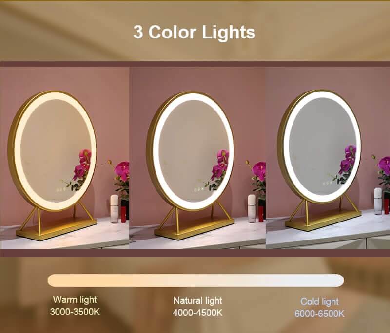 Anne Round Gold Hollywood Mirror, 60 x 67cm