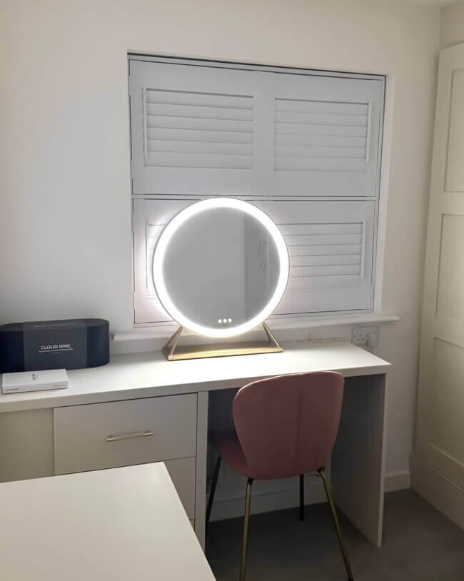 Anne Round Gold Hollywood Mirror, 60 x 67cm