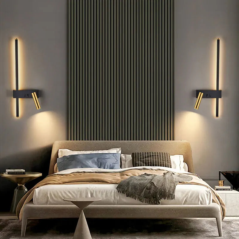 Bold Dual-Switch LED Wall Lamp