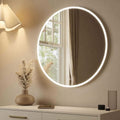 Ava Round Backlit Mirror, 80cm