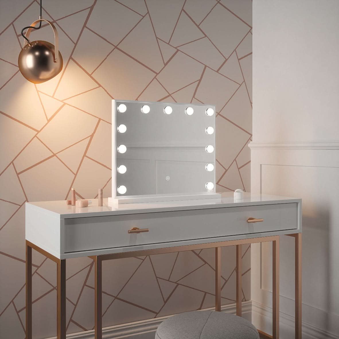 Margot Small Hollywood Mirror, 50 x 42cm