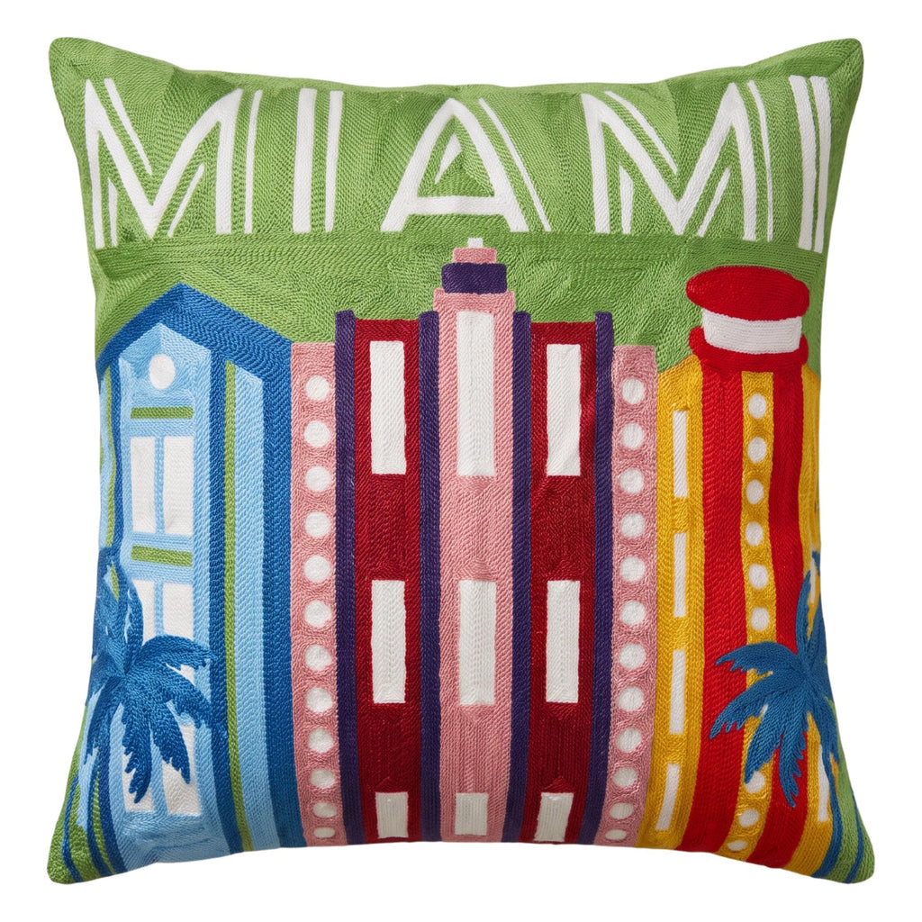 Miami Needlepoint Cushion