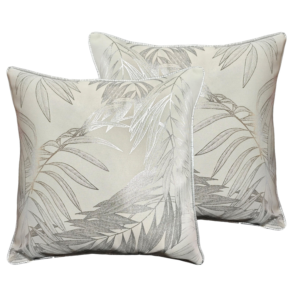 Leaf Sparkle Cushion Covers, 2 Pack