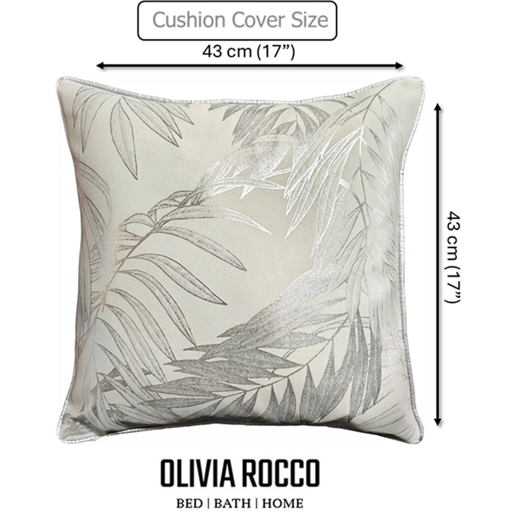 Leaf Sparkle Cushion Covers, 2 Pack