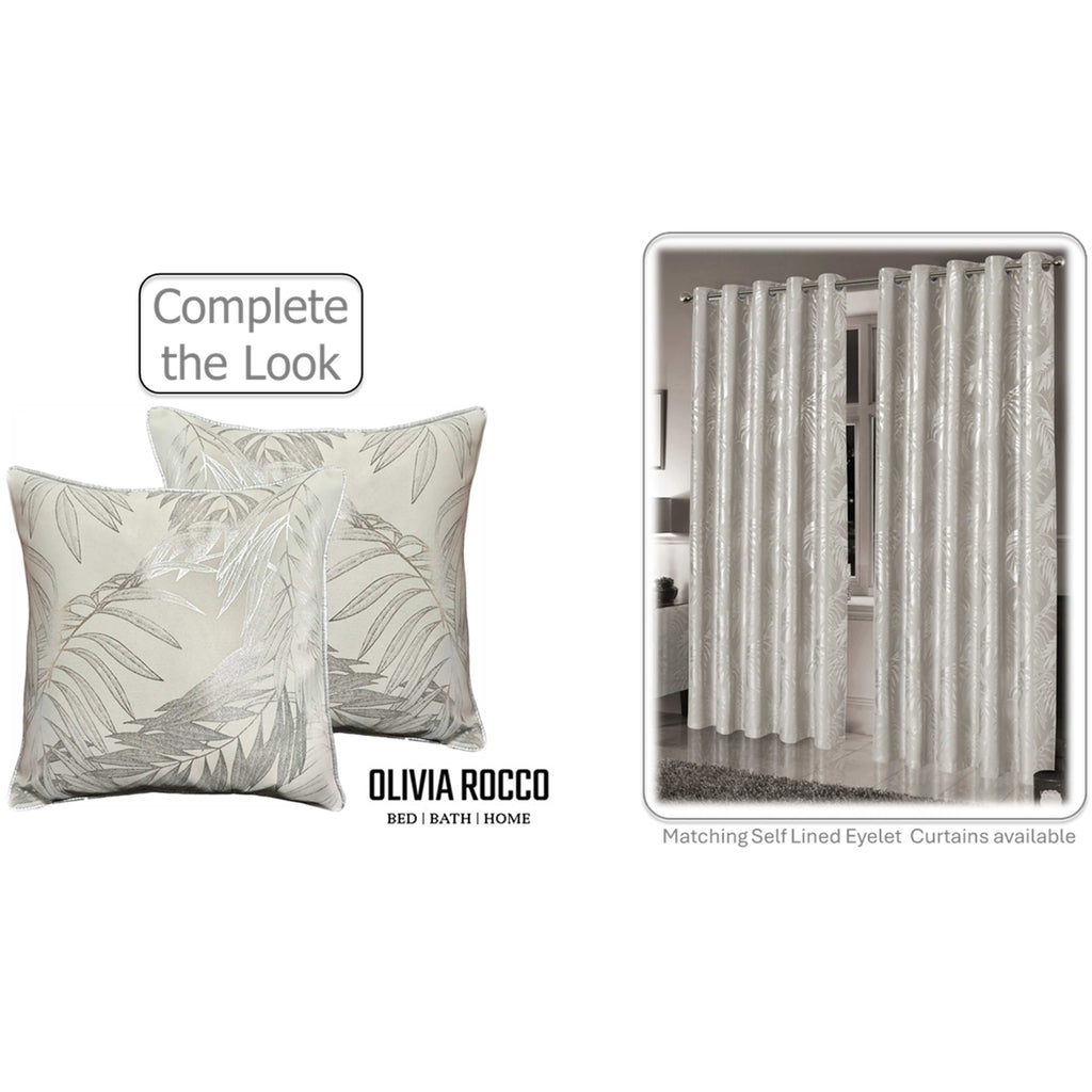 Leaf Sparkle Cushion Covers, 2 Pack