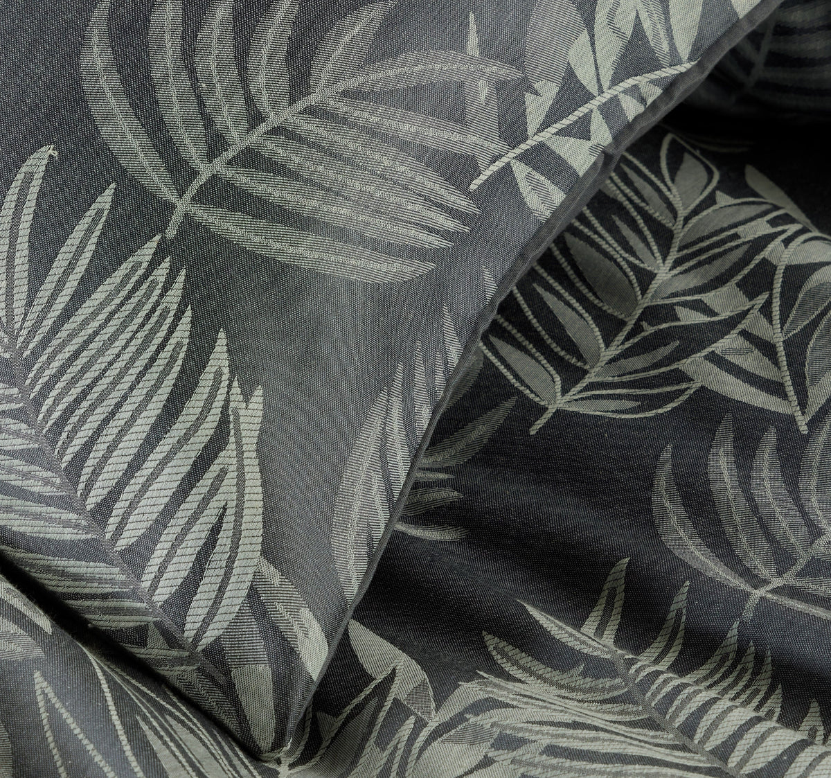 Leaf Jacquard Reversible Duvet Set